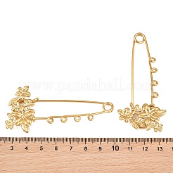 Spille di sicurezza a forma di fiore in acciaio inossidabile 304&nbsp;SA-CBA098D-14A-G04