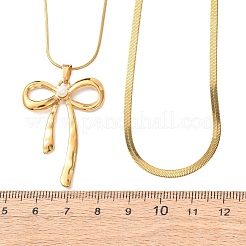 Colliers à double rangée pour femmes&nbsp;NJEW-Z108-01G