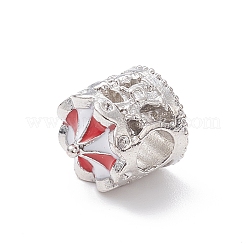 Legierung Rhinestone European Beads&nbsp;MPDL-Q213-20P