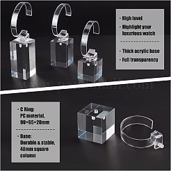 Transparenter Kunststoffarmbanduhrhalter&nbsp;ODIS-OC0001-40