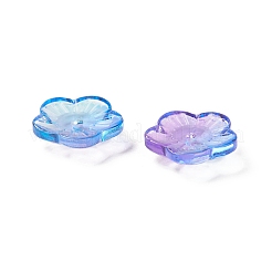 Spruzzare perle di vetro trasparente dipinte&nbsp;GLAA-D006-08