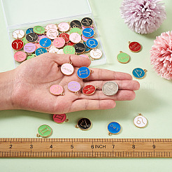 9 juego de colgantes de esmalte de aleación de 9 colores.&nbsp;ENAM-CD0001-11