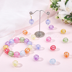 100 perles acryliques transparentes électrolytiques&nbsp;OACR-ME0001-40