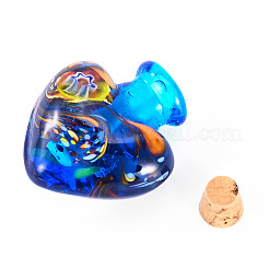 Pendentifs de bouteille de parfum vernissés manuels&nbsp;LAMP-TADJ0001-06E