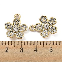 Pendenti in strass di cristallo in lega di placcatura uv&nbsp;ALRI-C009-02G