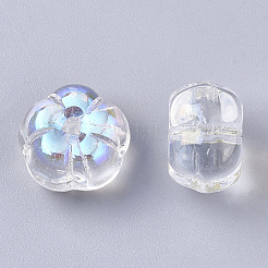 Placcare perle di vetro trasparenti&nbsp;LS-GLAA-N035-07A-E01