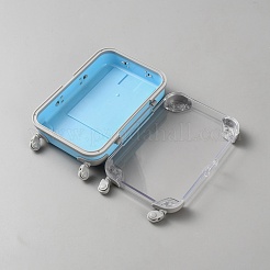 Mini scatole di plastica per imballaggio di valigie per caramelle e piccoli oggetti&nbsp;CON-WH0086-183C