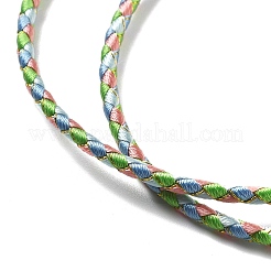 Fabrication de colliers tressés en cordon polyester&nbsp;MAK-L043-03G-05