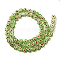 Handgemachte Millefiori Bunte Malerei Perlen Stränge&nbsp;LAMP-G164-11H