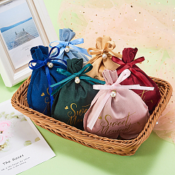 Geschenkbeutel mit Kordelzug aus Samtschmuck&nbsp;ABAG-CJC0003-02D