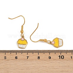 Ocean Serie 304 Edelstahl Emaille Ohrhänger&nbsp;EJEW-K017-01A-G