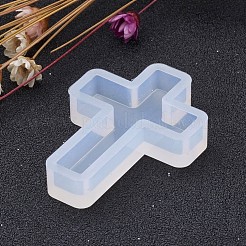 Kreuzform diy Silikonformen&nbsp;X-AJEW-P035-04