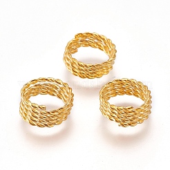 Legierung Haar Geflecht Federringe&nbsp;OHAR-WH0013-01G