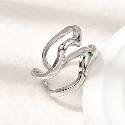 Offene Manschettenringe aus Edelstahl 304&nbsp;STAS-H259-03P