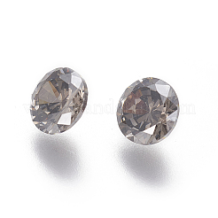 Galvanisierte Cabochons mit spitzem Rücken aus Zirkonia&nbsp;ZIRC-I024-6mm-01
