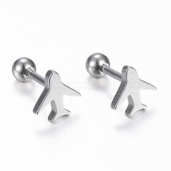 Pendientes de cartílago con barra de acero inoxidable 304&nbsp;EJEW-H351-02