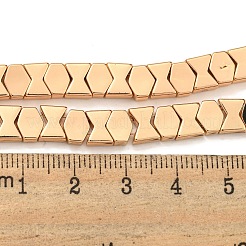 Hebras de cuentas de hematites no magnéticas sintéticas galvanizadas&nbsp;G-C136-A01