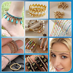 1000 pièce de perles solides en laiton&nbsp;KK-PH0015-03A