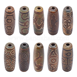 10 pz 10 perline dzi in stile tibetano&nbsp;TDZI-PH0001-01