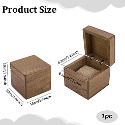 Scatole regalo con cerniera per conservare un singolo orologio in legno&nbsp;CON-WH0089-117
