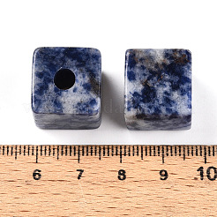 Natürlicher blauer Fleck Jaspis europäische Perlen&nbsp;G-N345-07A-05