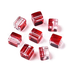 Perles de verre transparentes de peinture de cuisson&nbsp;LS-DGLA-N005-01A-09