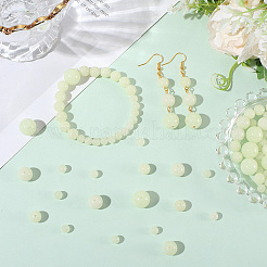 100 pièce de 4 styles de perles de verre rondes lumineuses&nbsp;GGLA-SC0001-20B