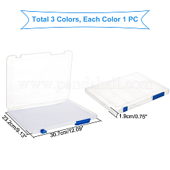 3 Stück tragbare transparente A3-Aktenbox aus Kunststoff in 4 Farben&nbsp;CON-PH0002-28B