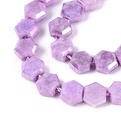 Brins de perles de verre électrolytiques anti-ternissement&nbsp;GLAA-T028-6mm-02G