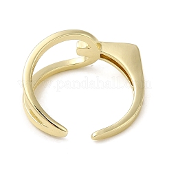 Offene Manschettenringe aus Messing&nbsp;RJEW-Q778-52G