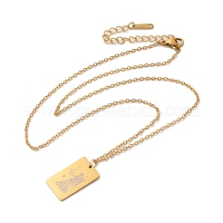 Collane con ciondoli a forma di costellazione in acciaio inossidabile dorato 202&nbsp;NJEW-K380-02G-10