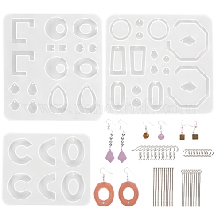 Stampi per pendenti in silicone da 2 pezzo a 2 stili&nbsp;PW-WG53634-01