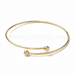 Placcatura ionica (ip) regolabile 304 filo di acciaio inossidabile bracciale polsino fabbricazione&nbsp;X-MAK-F286-02G