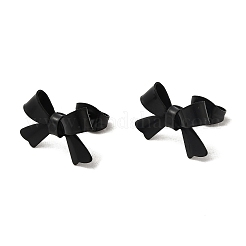Boucles d'oreilles à tige en acier inoxydable 304 en forme de nœud papillon&nbsp;EJEW-Z136-01EB