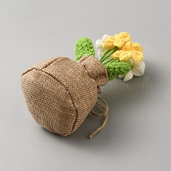 Plüsch künstliche Blumentopfpflanzen Display Dekoration&nbsp;DJEW-WH20023-008B