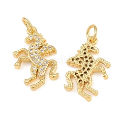 Pendentifs en laiton zircon cubique transparent&nbsp;CU-CBA765C-23G