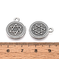 Pendentifs en alliage de style tibétain&nbsp;TIBE-N014-18AS