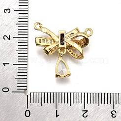 Ottone micro spianare pendenti zirconi&nbsp;KK-K401-22G