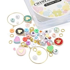 Diy candy color armband weinglas charme herstellung kit&nbsp;DIY-YW0006-21