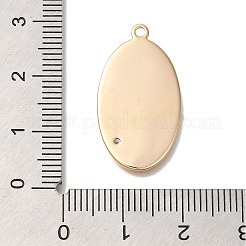 Messing Mikro ebnen Zirkonia Anhänger&nbsp;KK-U038-05G-02
