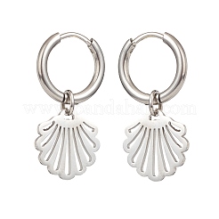 Boucles d'oreilles créoles pendantes en acier inoxydable 304 anti-ternissement pour femmes&nbsp;EJEW-JE05037