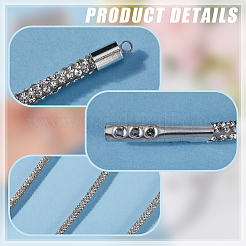 6.25 Yard Polyesterschnur mit Strass&nbsp;DIY-GF0009-32B