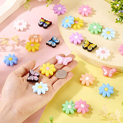 Blumen- und Schmetterlings-Sets aus PVC- und Silikonperlen&nbsp;FIND-TA0007-96
