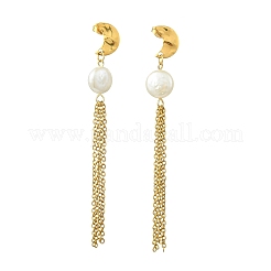 Pendientes de borla de acero inoxidable 304 para mujer&nbsp;EJEW-JE07185