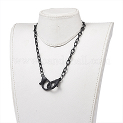 Personalisierte abs kunststoff kabelkette halsketten&nbsp;NJEW-JN03310-02