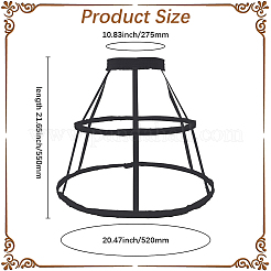 Enagua de poliéster y acero con 2 aro&nbsp;DIY-WH20032-152A