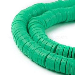 Perle piatte tonde polimero a mano di argilla&nbsp;CLAY-R067-8.0mm-06