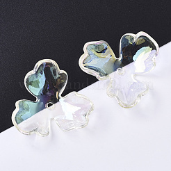 Transparentes bouchons acrylique de perles&nbsp;X-PACR-R246-020