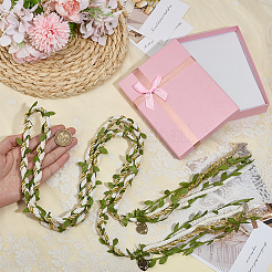 Fiori da polso in cordino di poliestere e cotone per matrimonio&nbsp;HJEW-OC00238