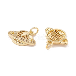 Latón micro pavimenta claro cubic zirconia encantos&nbsp;KK-G415-33G